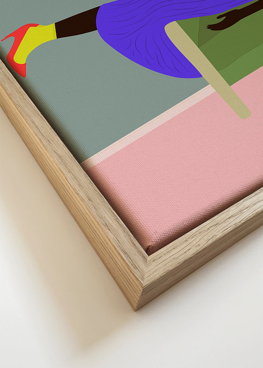 Illustratie vrouw liggend op bank