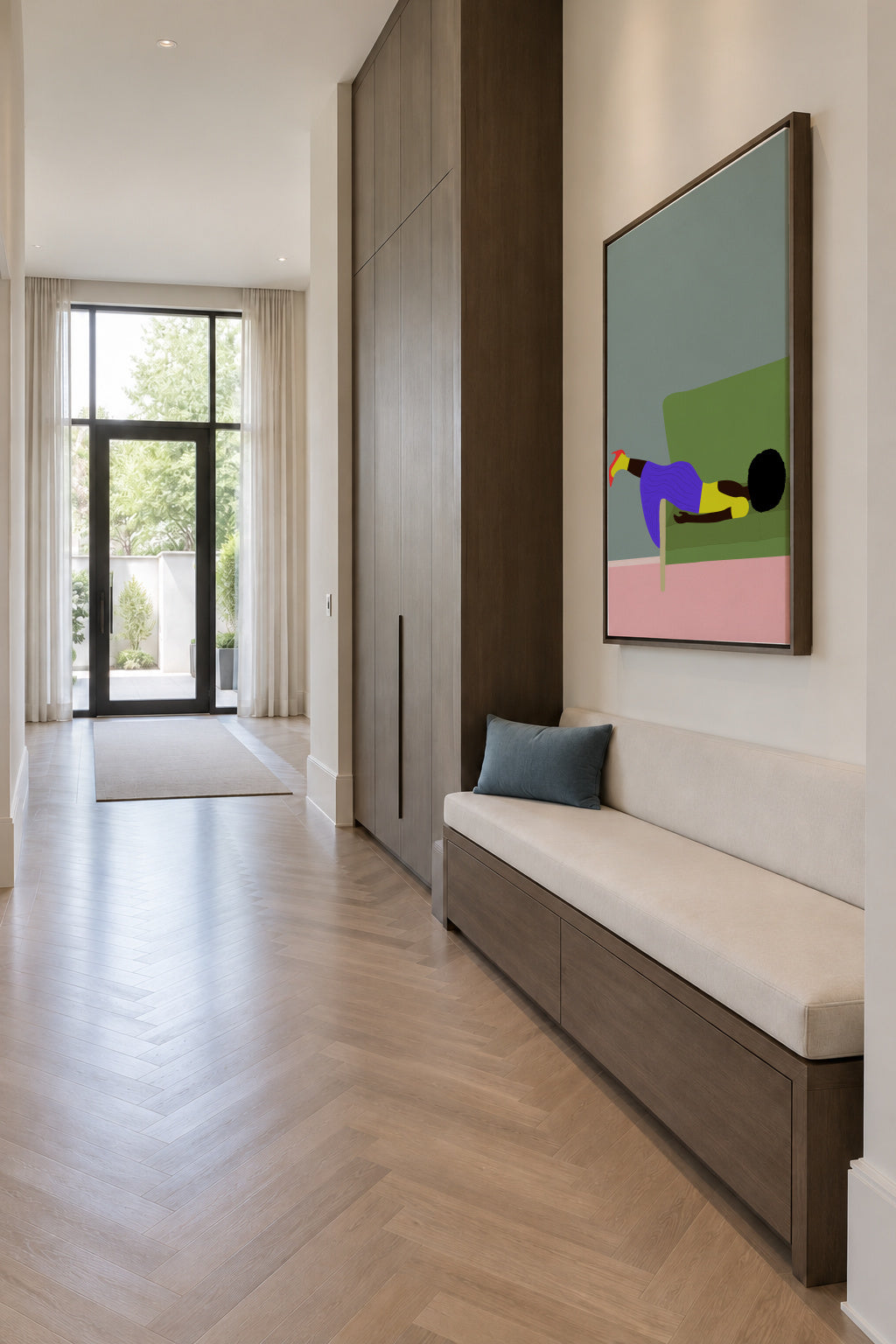 Wendy's Mood - Framed canvas in an interior