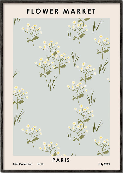 Botanische print Flower Market Paris