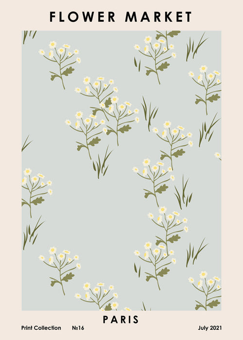 Botanische print Flower Market Paris