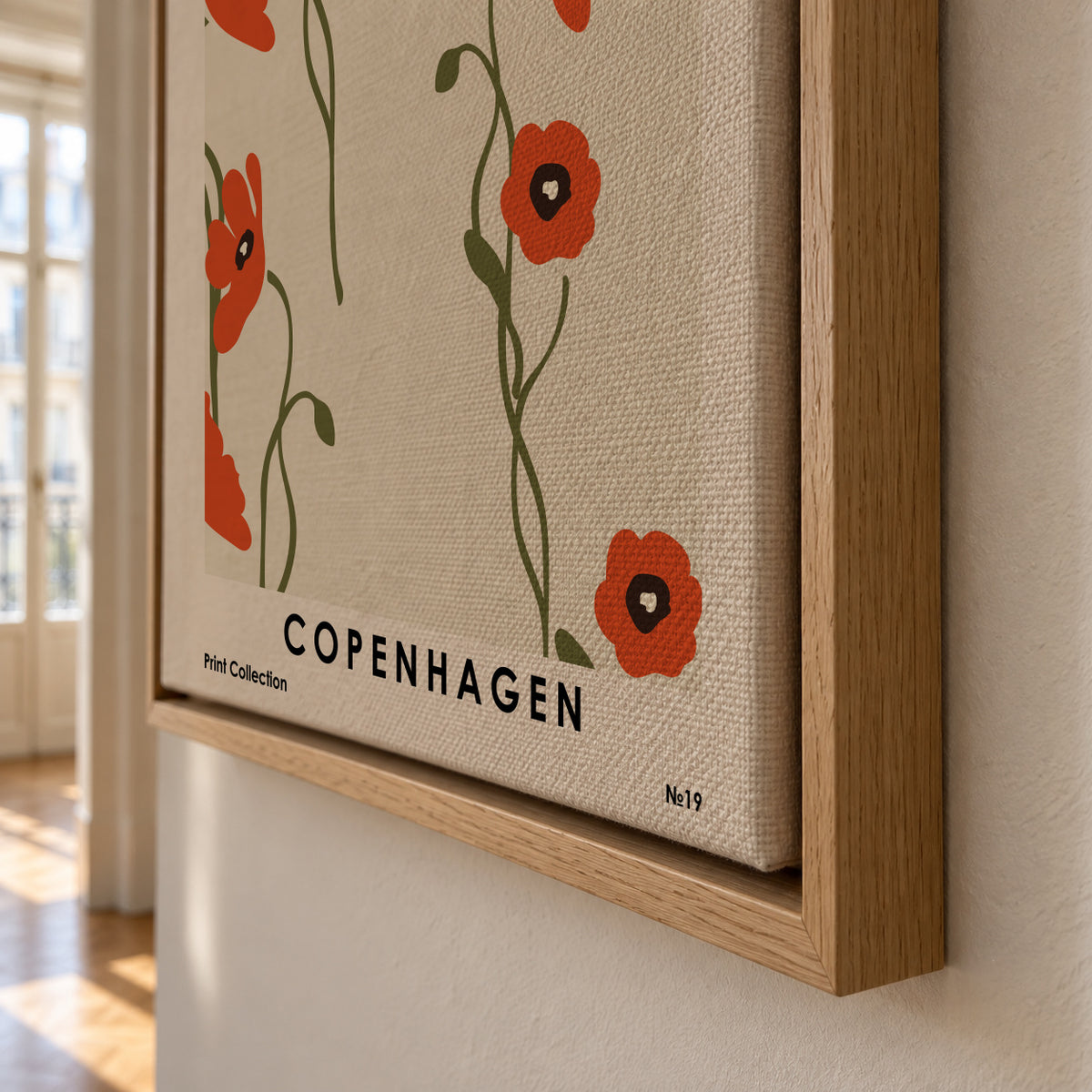 Flower Market Copenhagen - Framed canvas detail