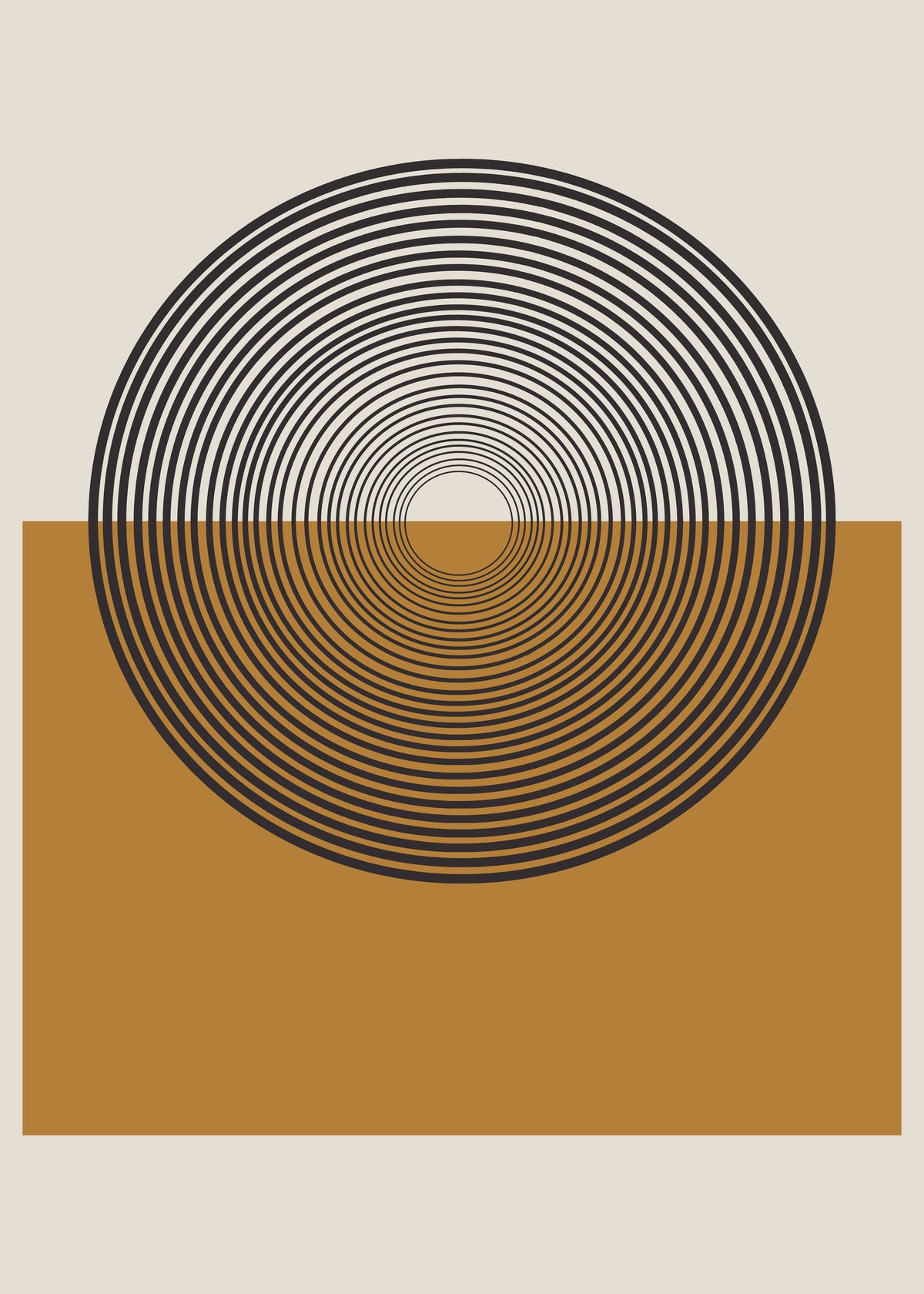 Retro Landscape - Unframed art print