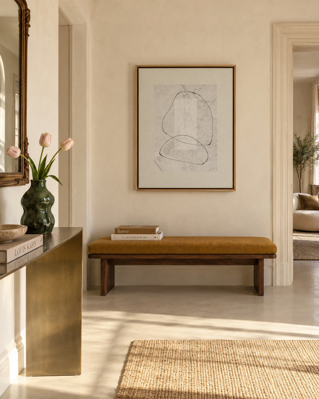 Composition IV - Framed canvas in an interior