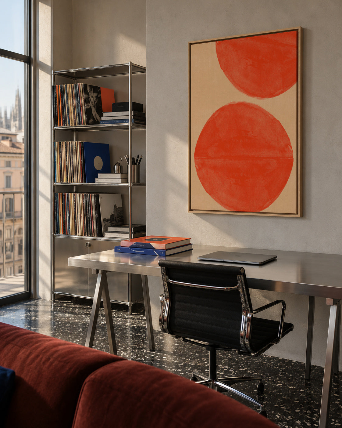 Separation - Framed canvas in an interior