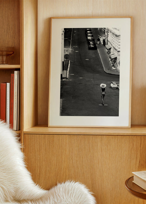 Straatfotografie met een eenzame figuur