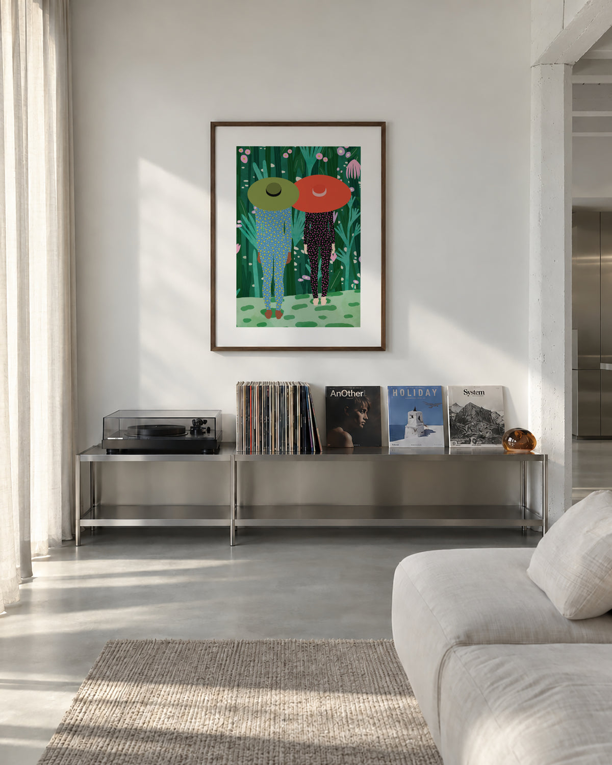 Jungle Pijamas - Framed poster in an interior