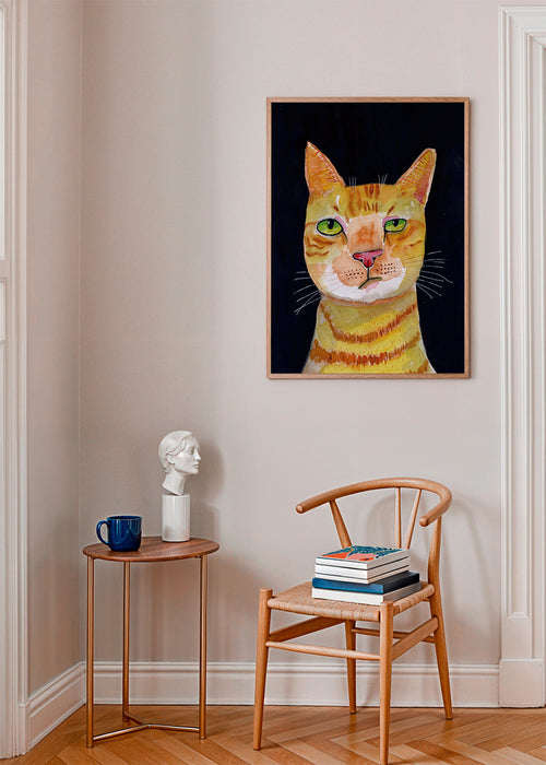 Portret van oranje kat