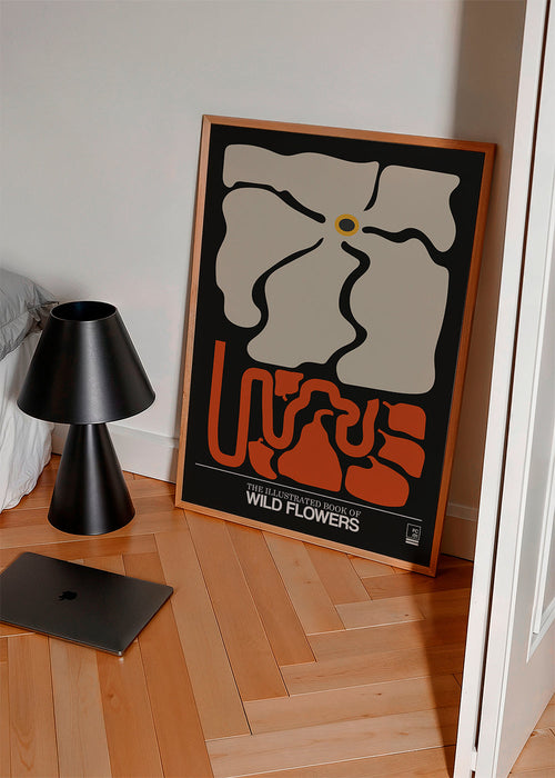 Botanische poster gestileerde bloemen