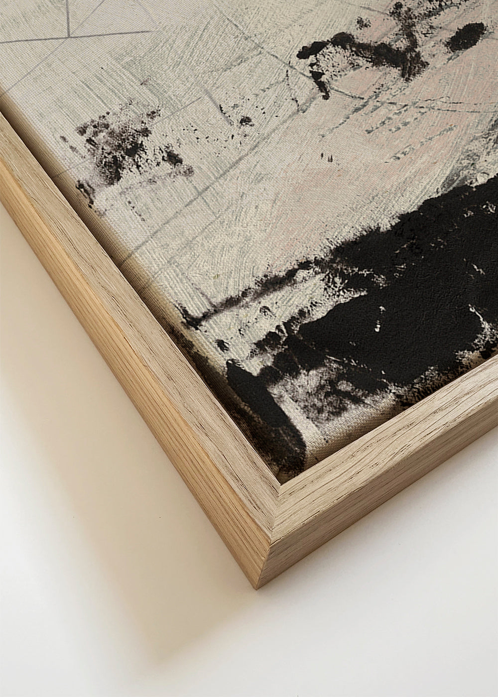 Abstract werk: gestural zwart-wit