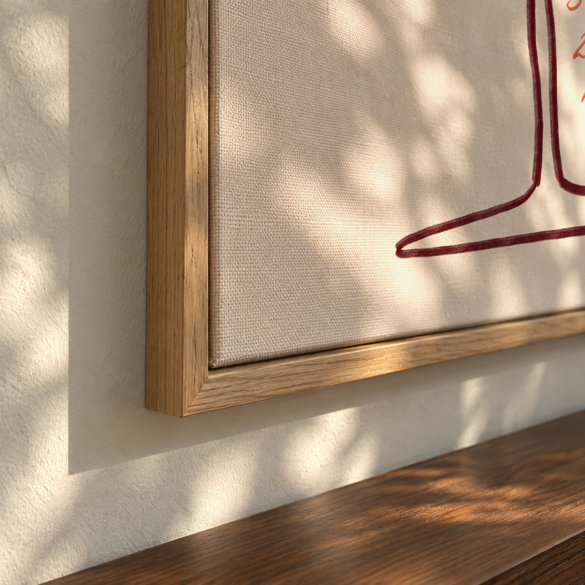 Aperol Spritz - Framed canvas detail