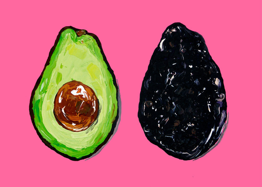 Avocado On Pink