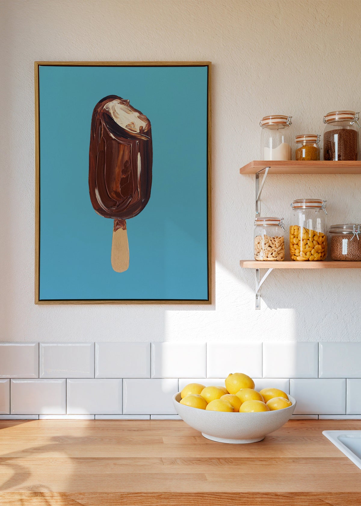 Magnum Ice Cream - Framed canvas in an interior