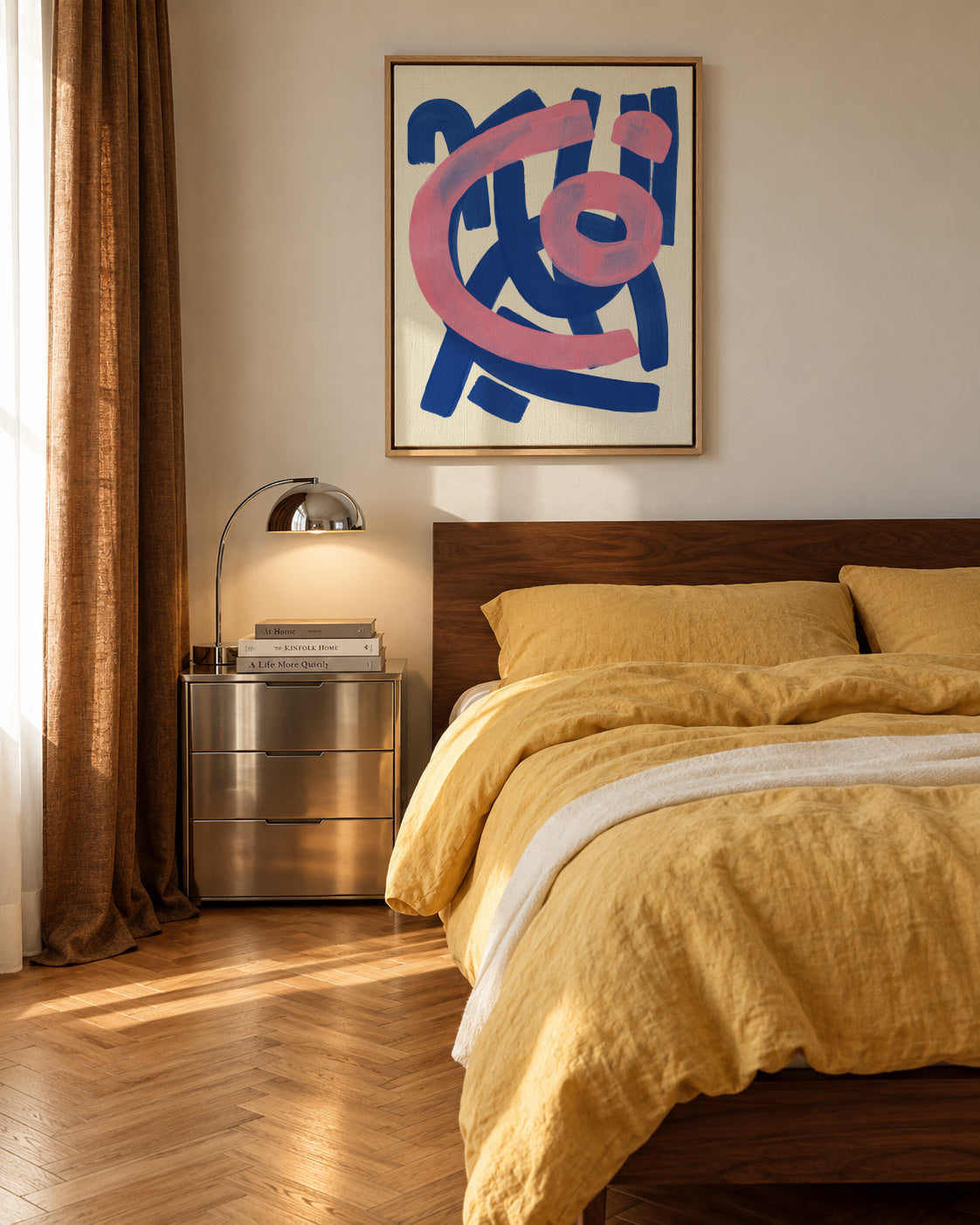 Funky Beat - Framed canvas in an interior