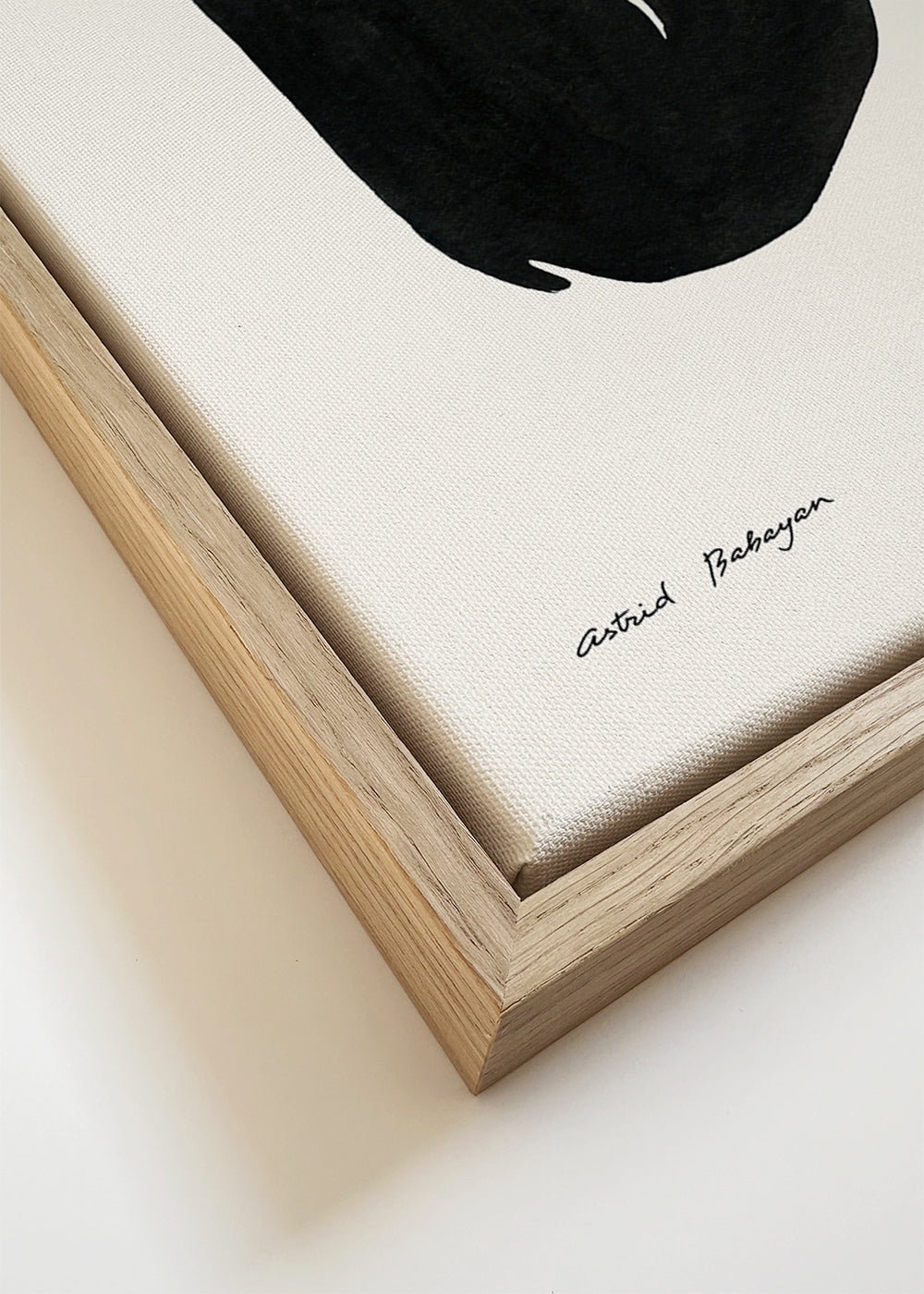 Zwart-wit kunst met zittende silhouet