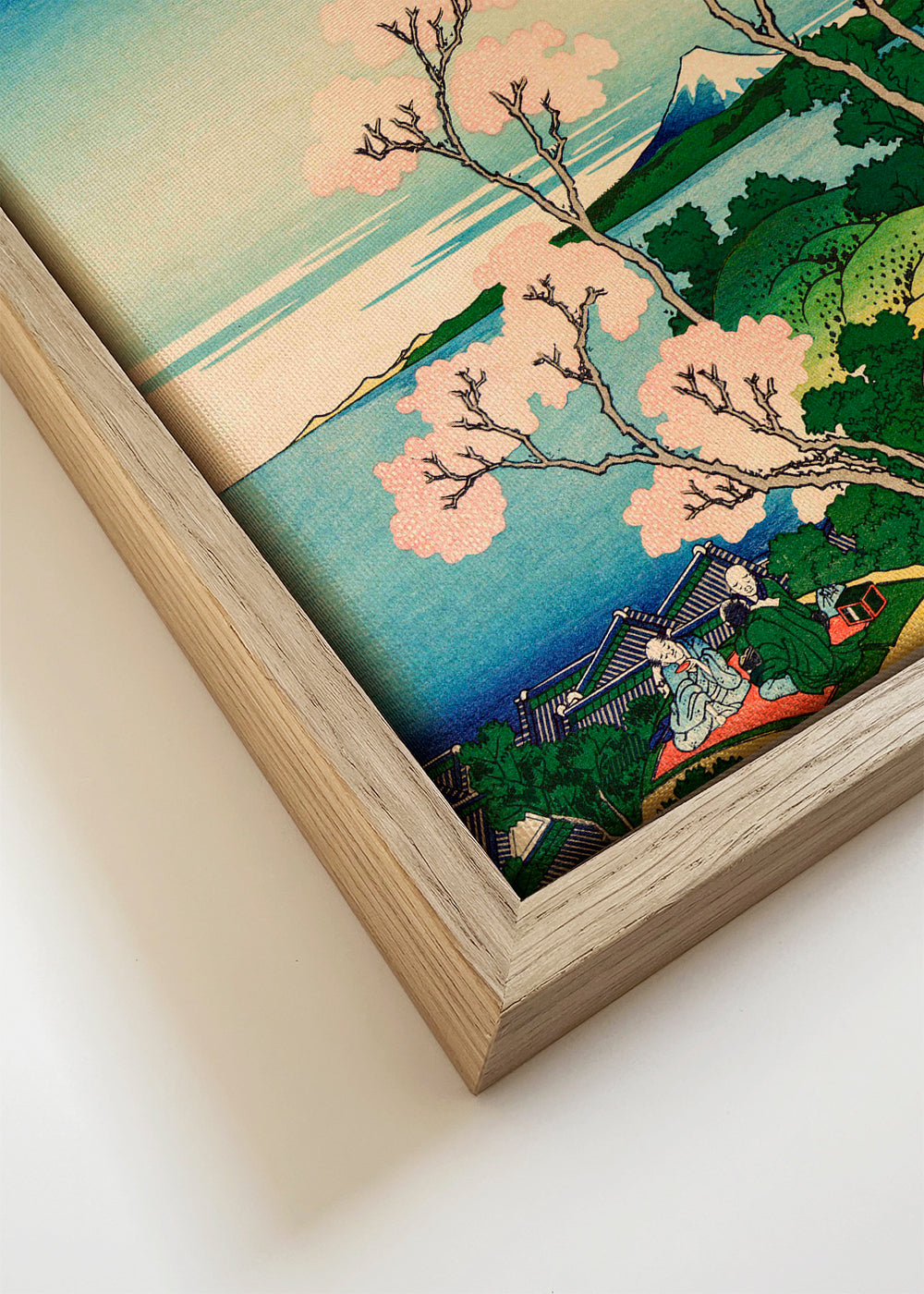 Landschap Mount Fuji met kersenbloesem
