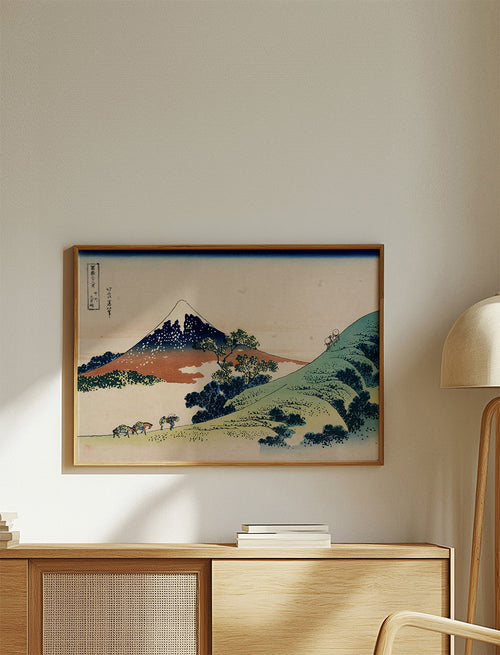 Landschap kunst: Mount Fuji in ukiyo-e stijl