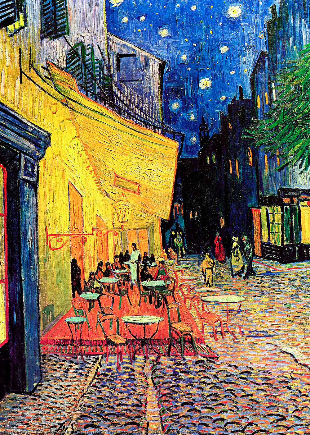 Keuken kunst Nachtcafé in impressionistische stijl