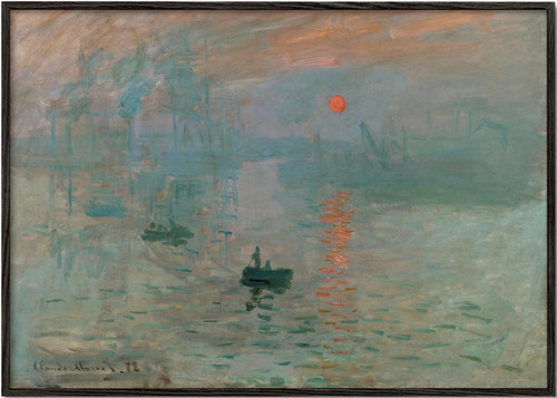 Landschap kunst: zonsopgang in de haven