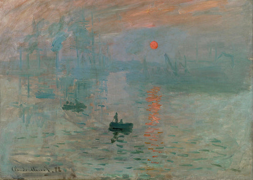 Landschap kunst: zonsopgang in de haven