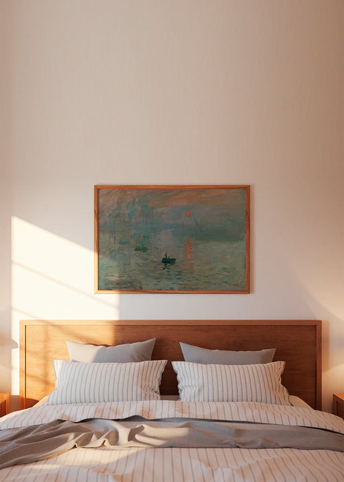 Landschap kunst: zonsopgang in de haven