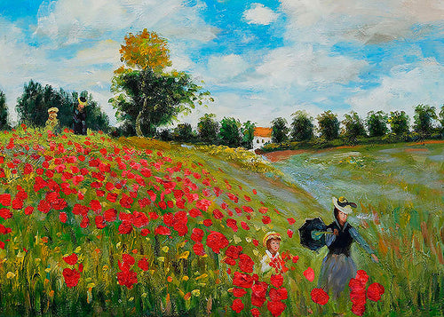 Landschap kunst: klaprozenveld in Argenteuil
