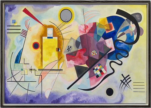 Abstract kunstwerk met geometrische kleurvormen