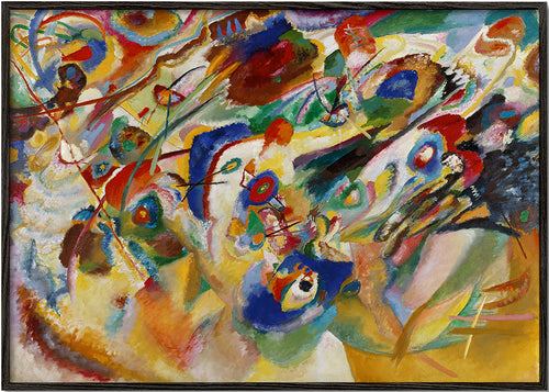 Abstract schilderij met expressieve kleur