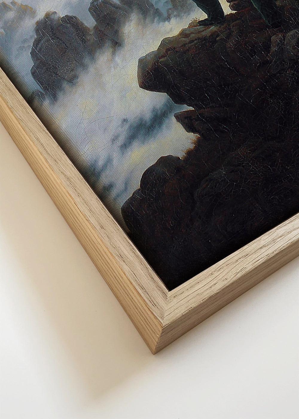 Landschap kunst: wandelaar boven de mist