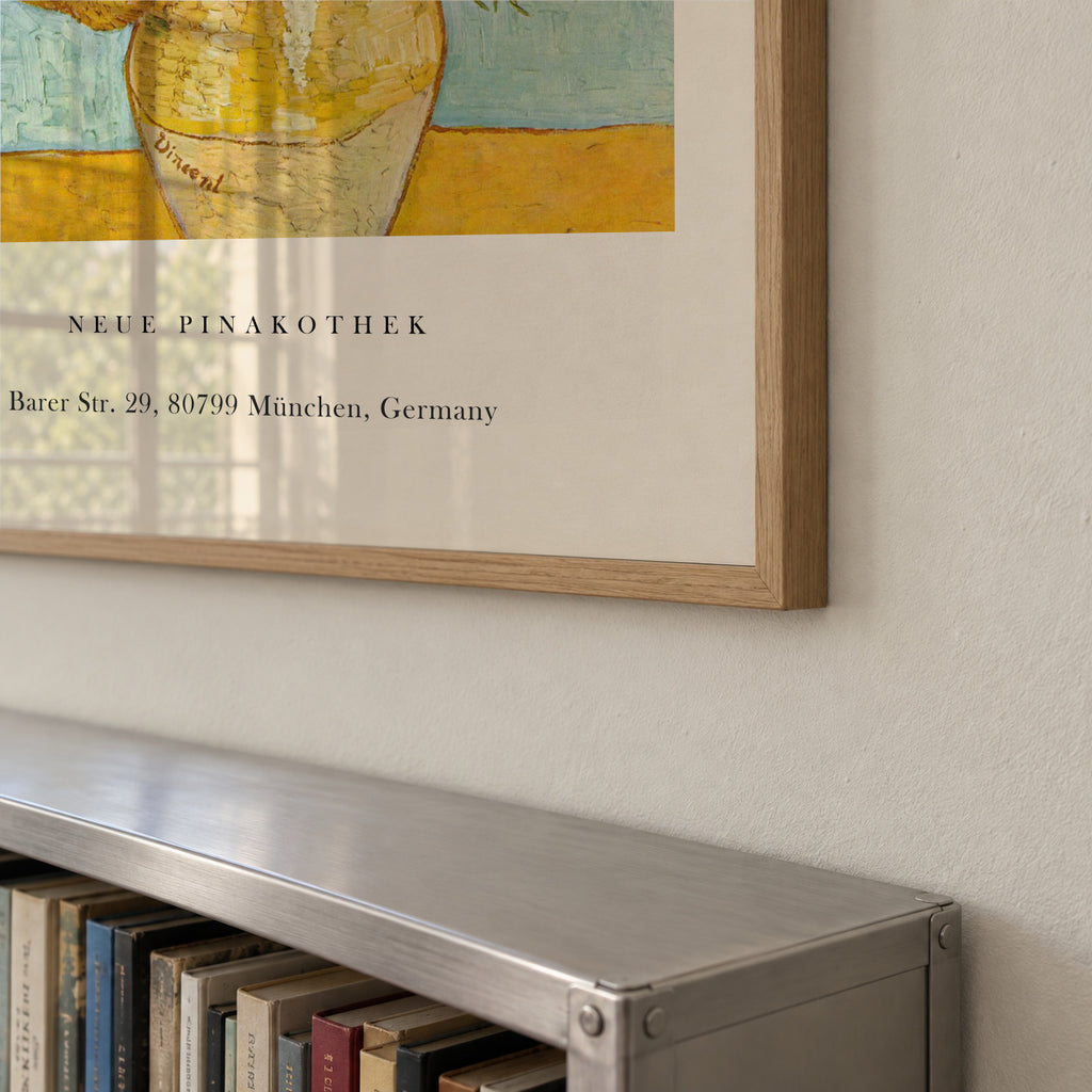 The Sunflowers Exhibition - Van Gogh - Framed poster detail