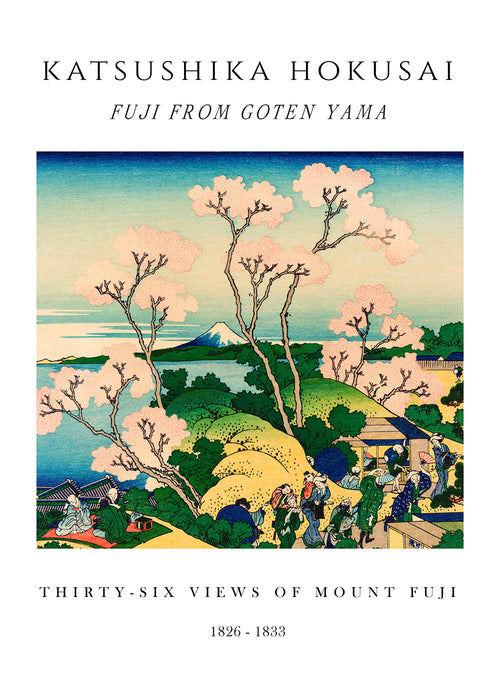 Landschap kunst: Mount Fuji met kersenbloesem