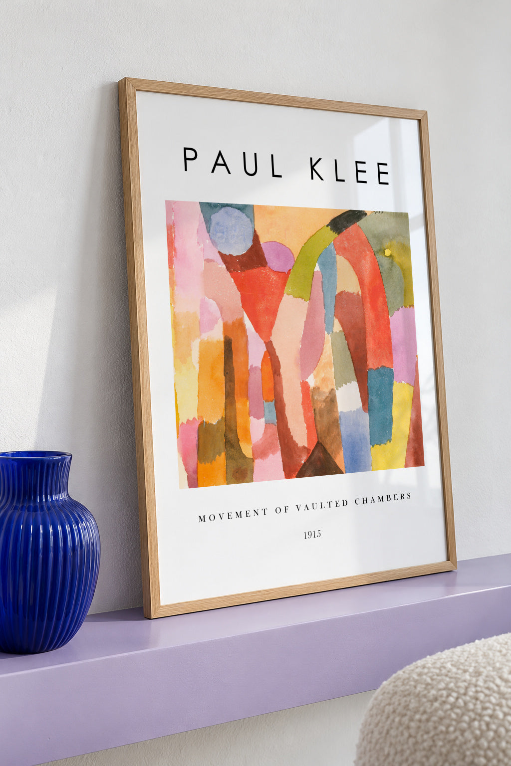 Movement of Vaulted Chambers Exhibition White - Paul Klee - Framed poster detail