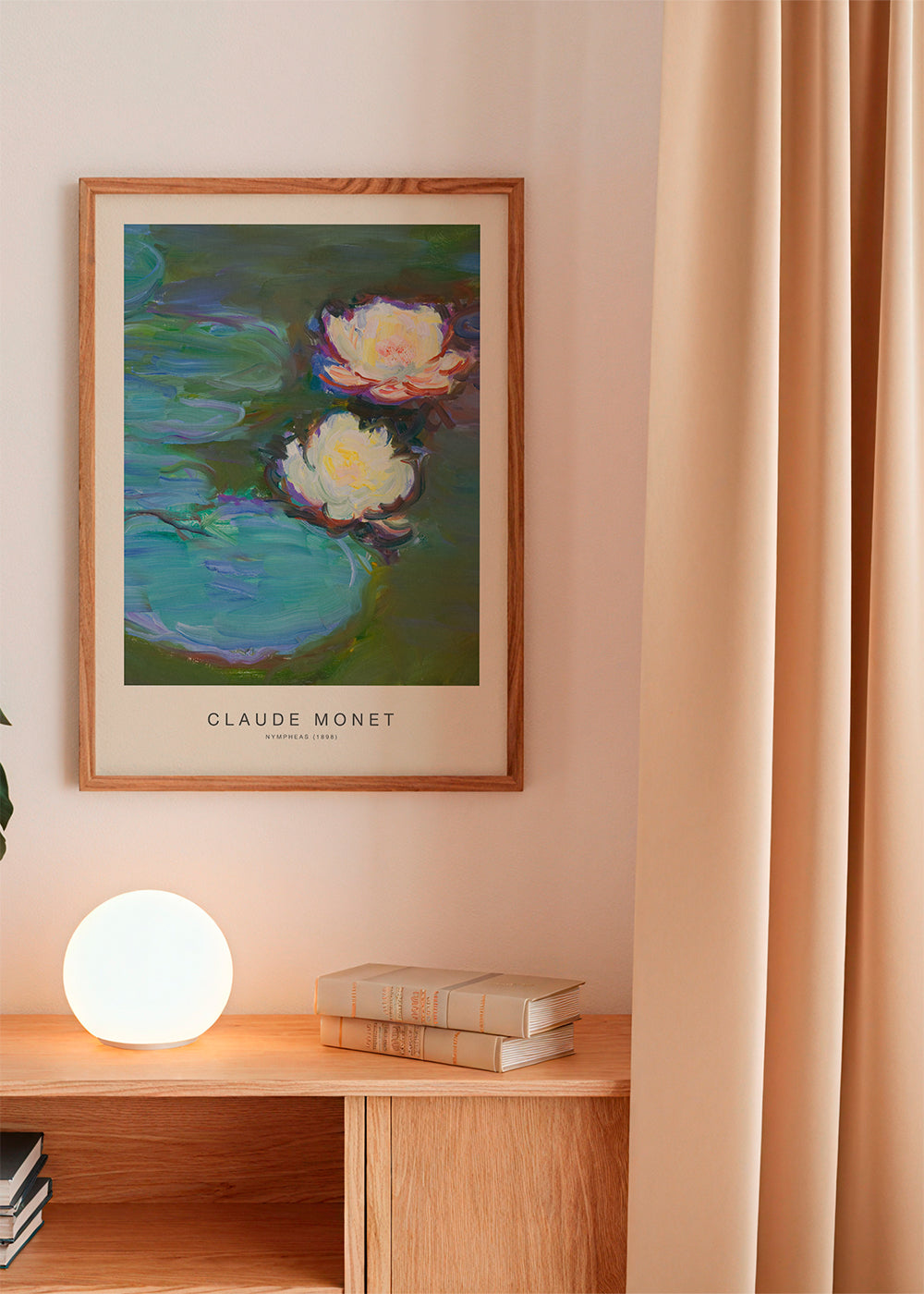 Botanische print Waterlelies compositie