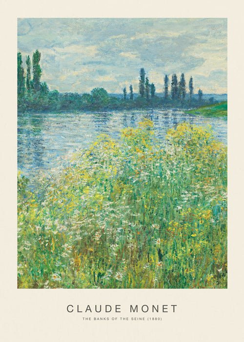 Cuadro de paisaje: Oever van de Seine met impressionistische toets