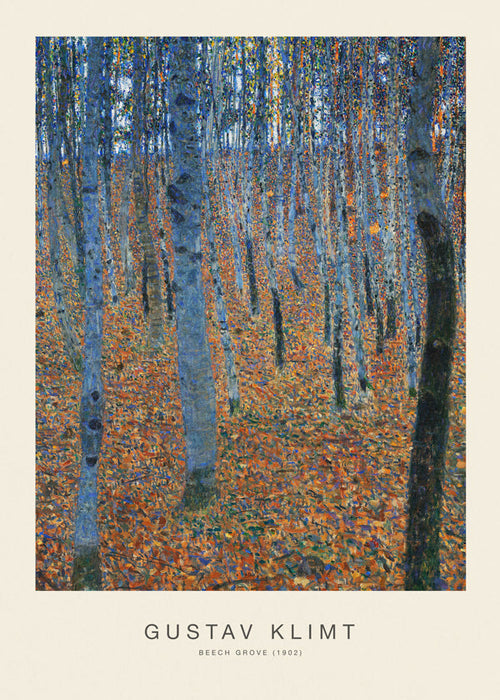 Landschapschilderij beukenbos