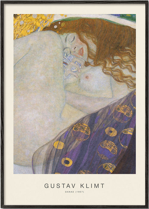 Vintage poster: Danae in gouden tinten