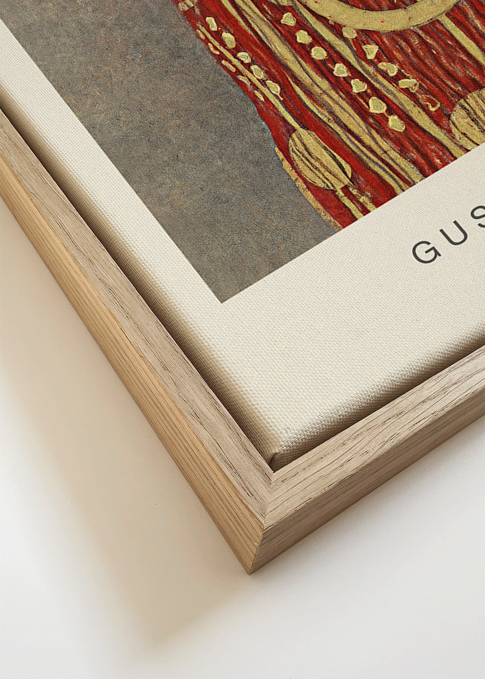 Vintage kunst Hygieia van Klimt in goud en rood