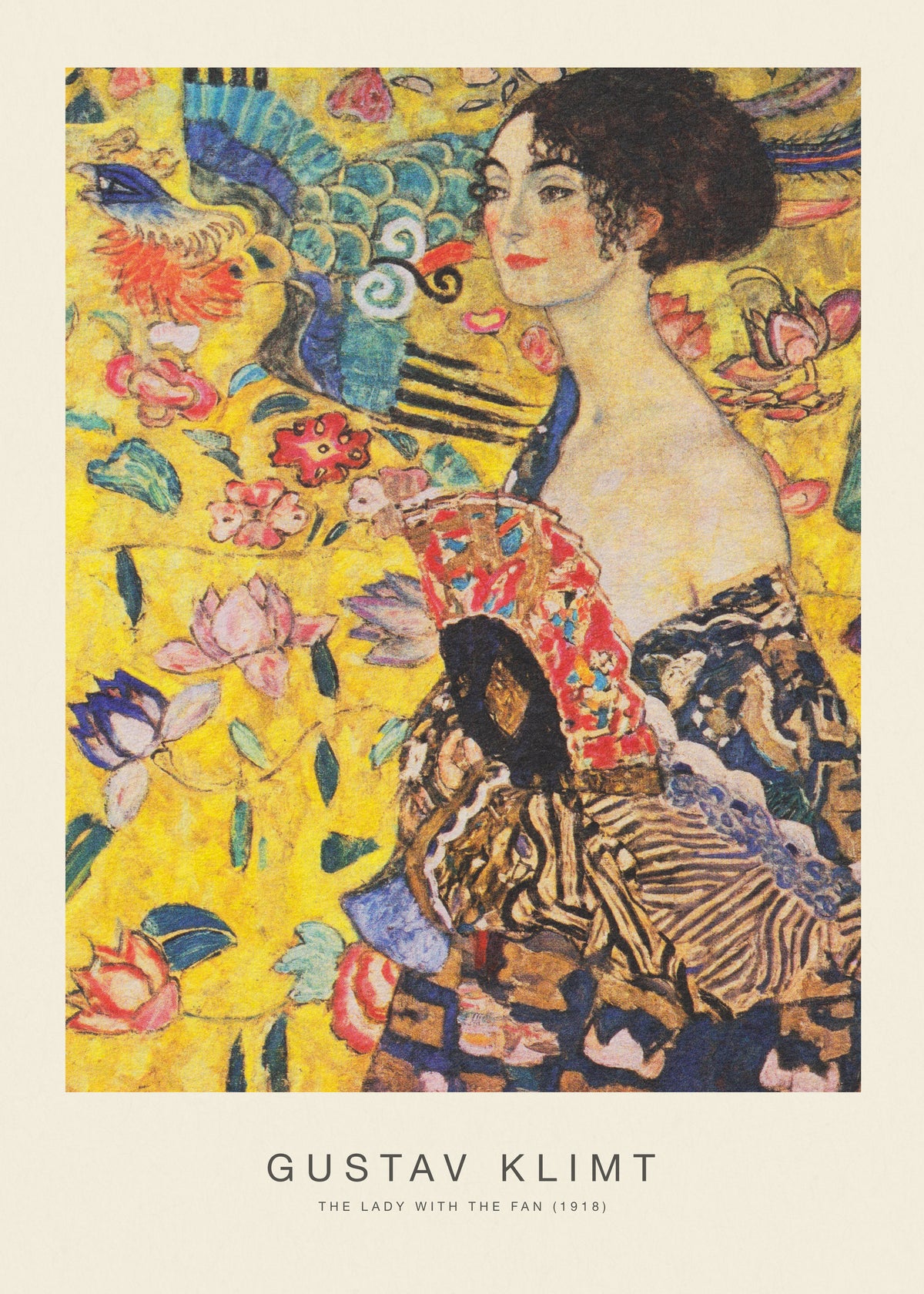 The Lady with the Fan (Special Edition) - Gustav Klimt - Unframed art print
