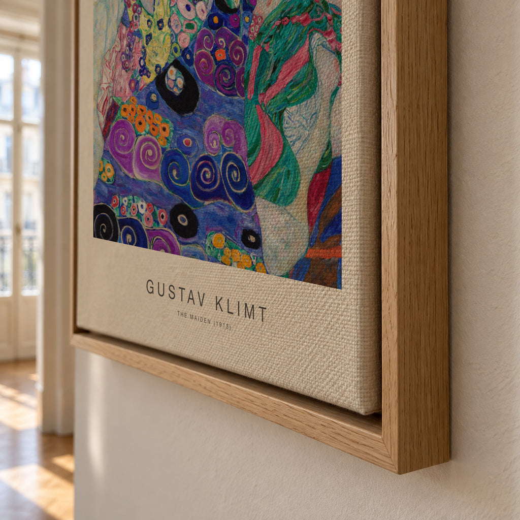 The Maiden (Special Edition) - Gustav Klimt - Framed canvas detail
