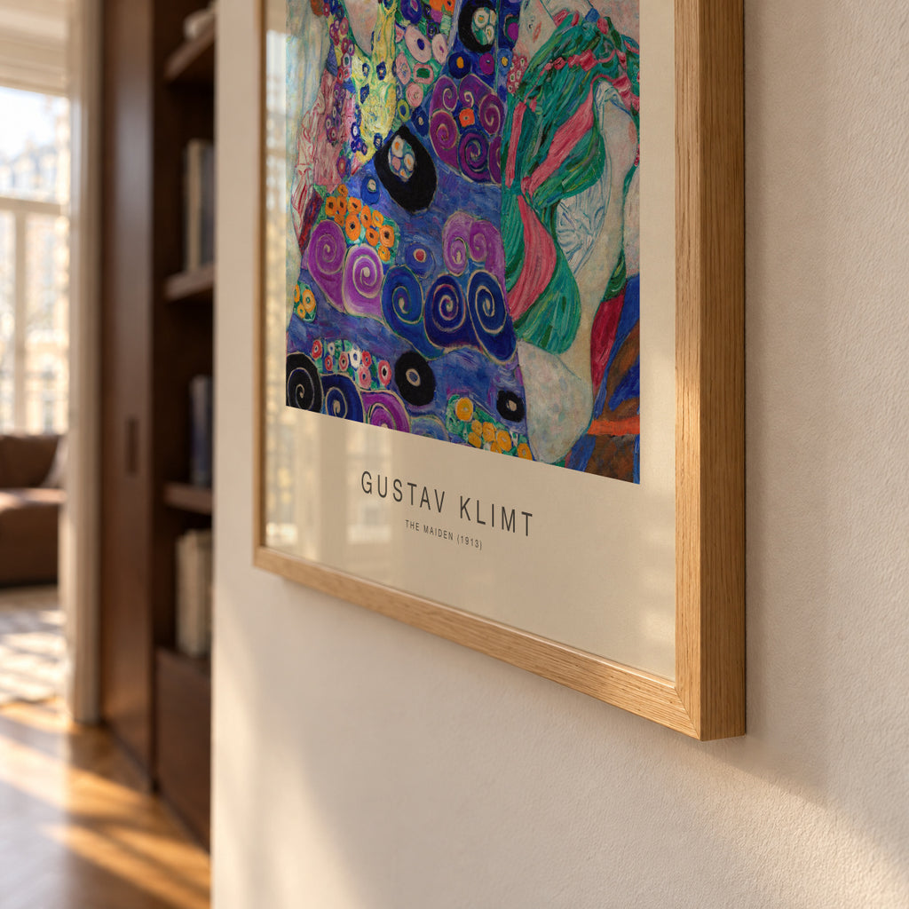 The Maiden (Special Edition) - Gustav Klimt - Framed poster detail