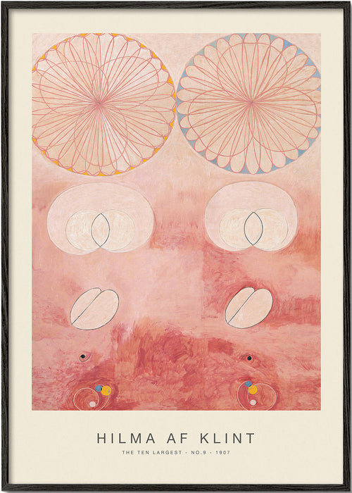 Abstract kunstwerk roze botanische motieven