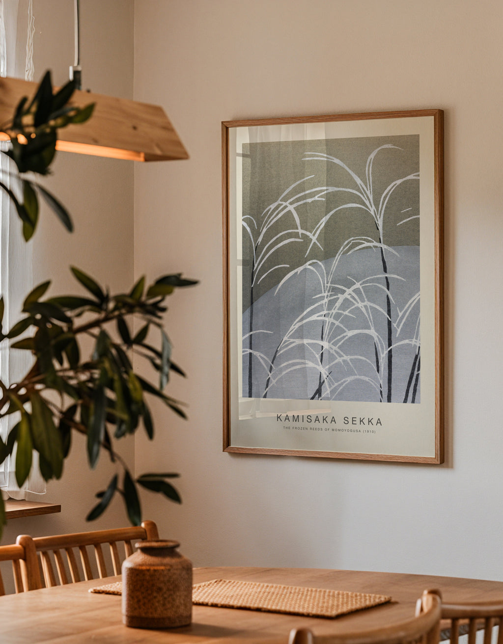 The Frozen Reeds of Momoyogusa (Special Edition) - Kamisaka Sekka - Framed poster detail