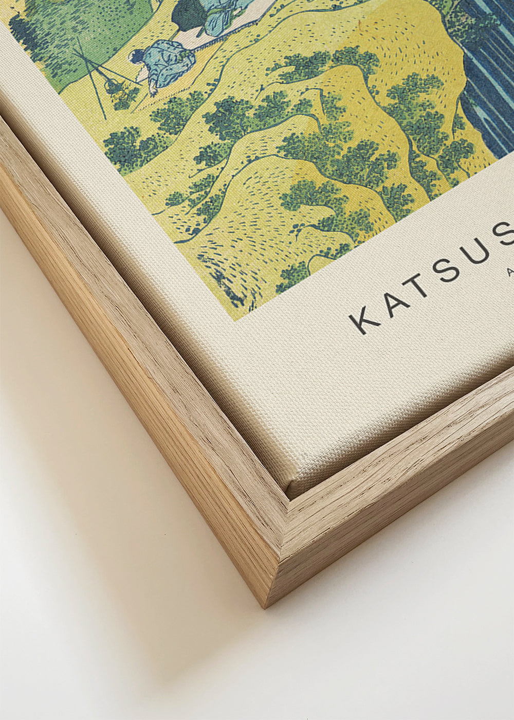 Landschap kunst: Amida-waterval van Hokusai
