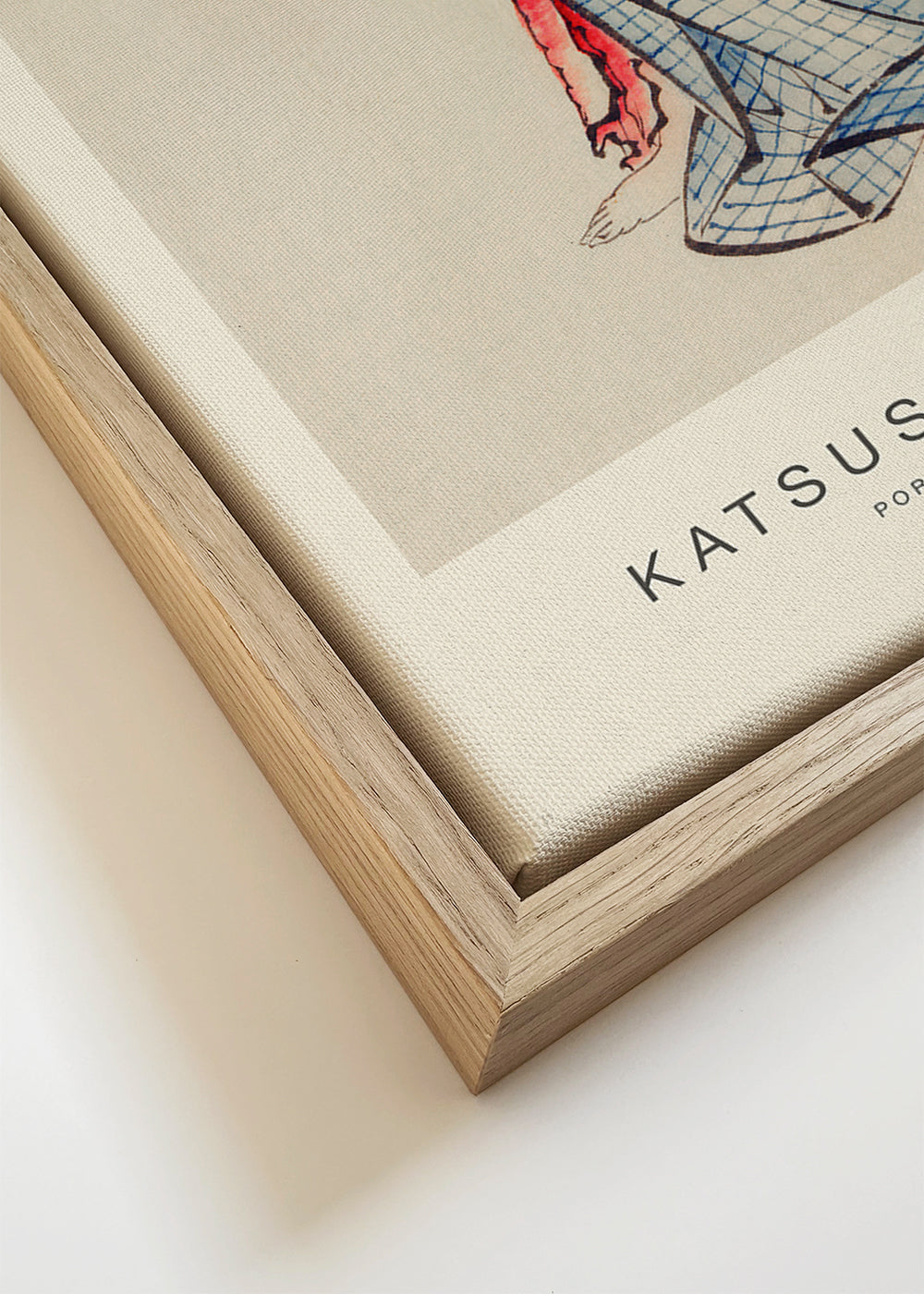 Geisha-illustratie met blauw kimono