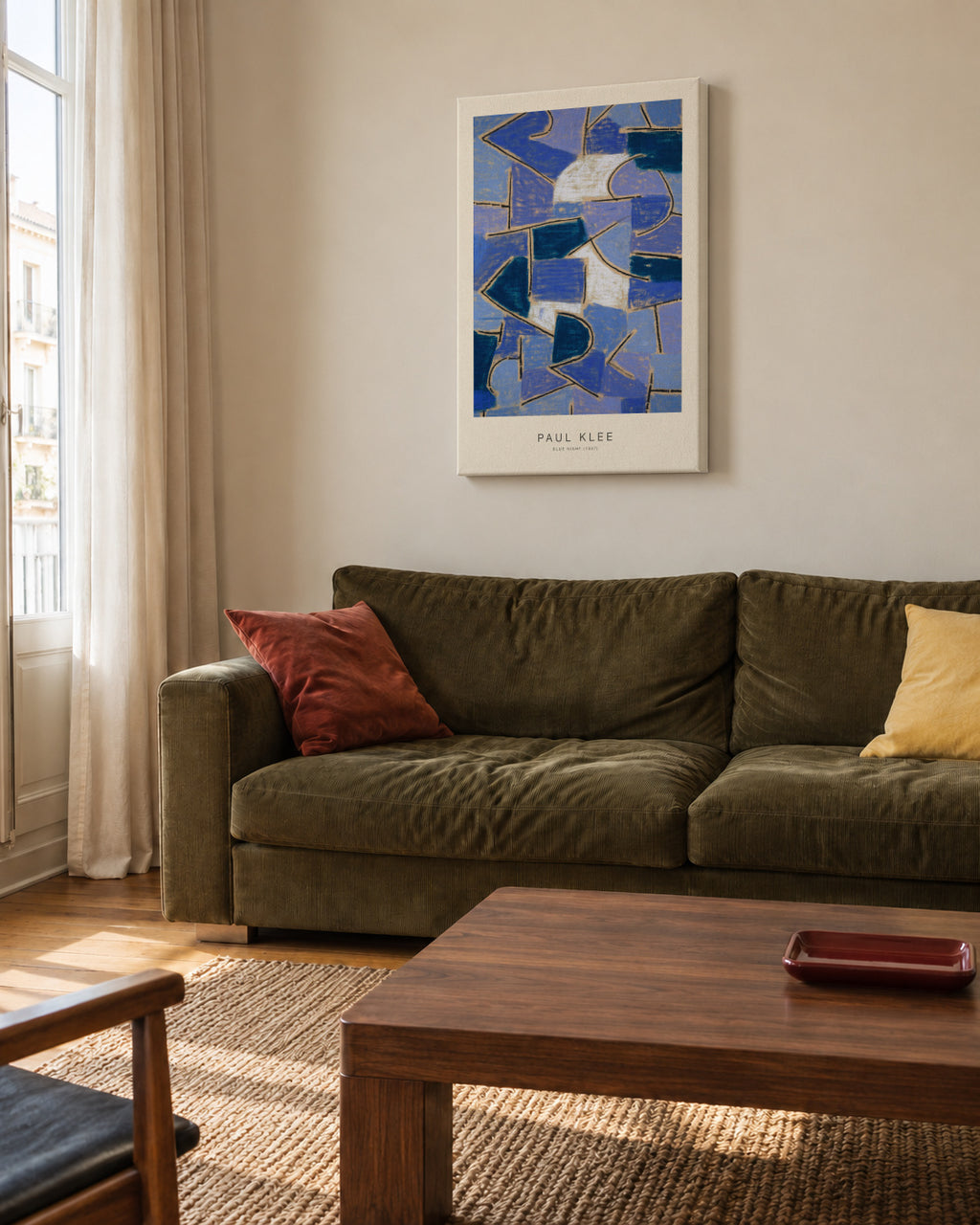 Blue Night (Special Edition) - Paul Klee - Unframed canvas in an interior