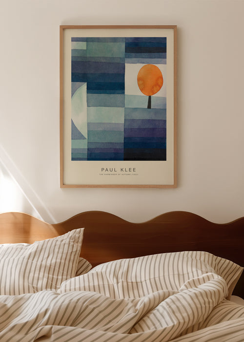 The Harbinger of Autumn (Special Edition) - Paul Klee - Framed poster in an interior
