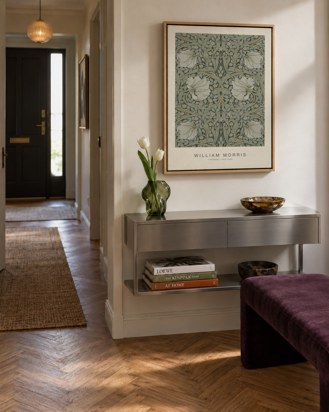 Pimpernel (Special Edition) - William Morris - Framed canvas in an interior
