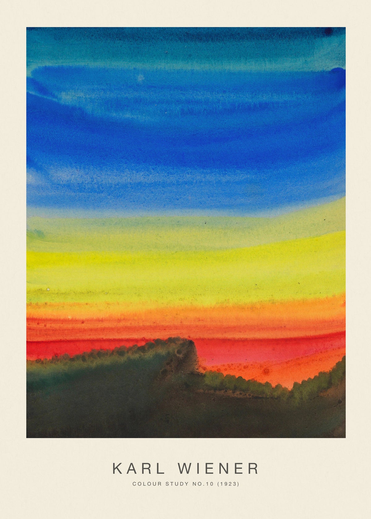 Colour Study No.10 - Karl Wiener - Unframed art print