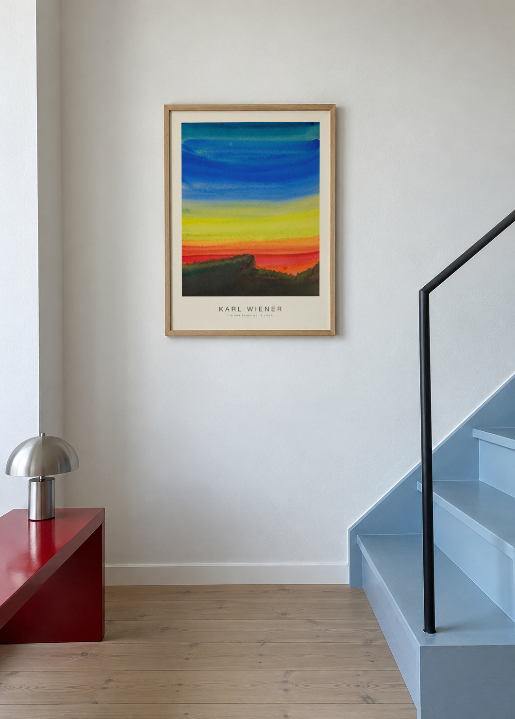 Colour Study No.10 - Karl Wiener - Framed poster in an interior