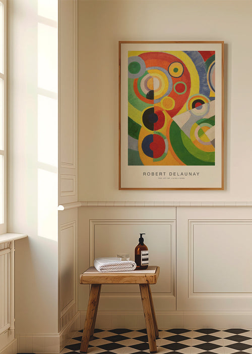 Abstract kunstwerk met circulaire kleurstudie