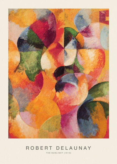 Abstract kunst met chromatische cirkels
